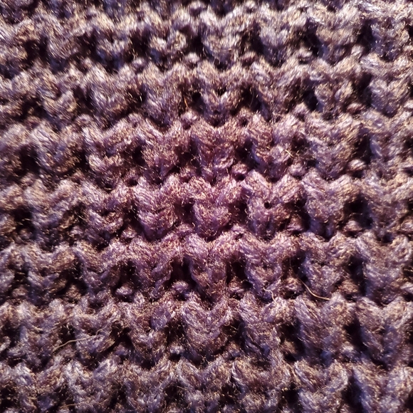 Amanda Green chunky cozy turtleneck navy indigo asymmetrical hem knit sweater - Picture 4 of 8